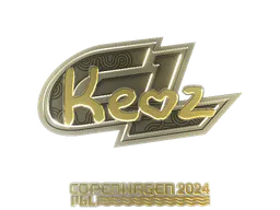 Sticker Keoz (Gold) | Copenhagen 2024 - Preço e onde comprar no CS2