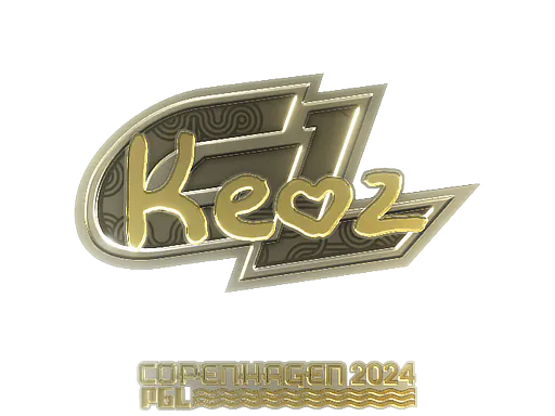 Sticker Keoz (Gold) | Copenhagen 2024 - Preço e onde comprar no CS2