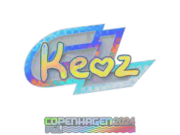 Sticker Keoz (Holo) | Copenhagen 2024 - Preço e onde comprar no CS2