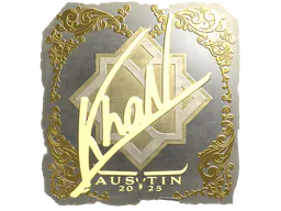 Sticker khaN (Gold) | Austin 2025 - Preço e onde comprar no CS2