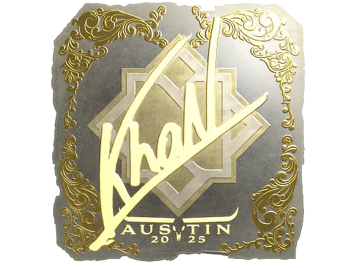 Sticker khaN (Gold) | Austin 2025 - Preço e onde comprar no CS2