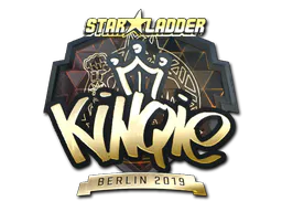 Sticker kinqie (Gold) | Berlin 2019 - Preço e onde comprar no CS2