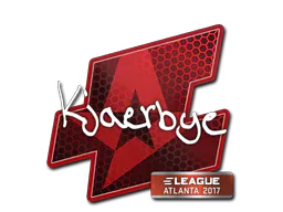 Sticker Kjaerbye | Atlanta 2017 - Preço e onde comprar no CS2