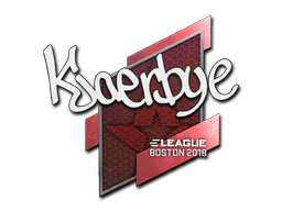 Sticker Kjaerbye | Boston 2018 - Preço e onde comprar no CS2