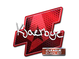 Sticker Kjaerbye (Foil) | Atlanta 2017 - Preço e onde comprar no CS2