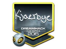 Sticker Kjaerbye (Foil) | Cluj-Napoca 2015 - Preço e onde comprar no CS2