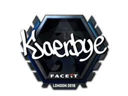 Sticker Kjaerbye (Foil) | London 2018 - Preço e onde comprar no CS2
