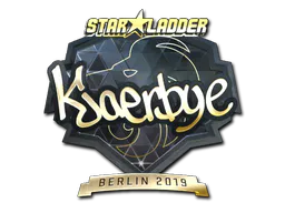 Sticker Kjaerbye (Gold) | Berlin 2019 - Preço e onde comprar no CS2