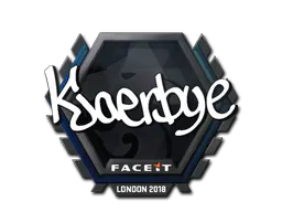 Sticker Kjaerbye | London 2018 - Preço e onde comprar no CS2
