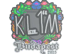 Sticker kl1m (Embroidered) | Budapest 2025 - Preço e onde comprar no CS2