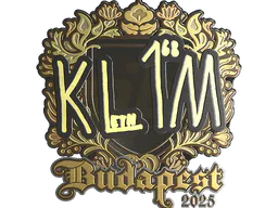 Sticker kl1m (Gold) | Budapest 2025 - Preço e onde comprar no CS2