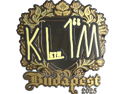 Sticker kl1m (Gold) | Budapest 2025 - Preço e onde comprar no CS2