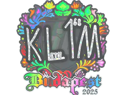 Sticker kl1m (Holo) | Budapest 2025 - Preço e onde comprar no CS2