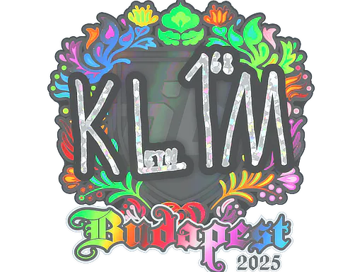Sticker kl1m (Holo) | Budapest 2025 - Preço e onde comprar no CS2
