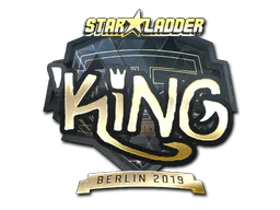 Sticker kNgV- (Gold) | Berlin 2019 - Preço e onde comprar no CS2