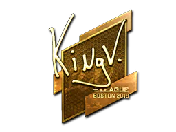 Sticker kNgV- (Gold) | Boston 2018 - Preço e onde comprar no CS2