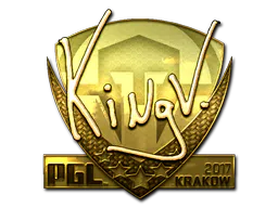 Sticker kNgV- (Gold) | Krakow 2017 - Preço e onde comprar no CS2