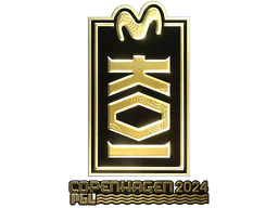 Sticker KOI (Gold) | Copenhagen 2024 - Preço e onde comprar no CS2