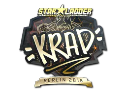 Sticker Krad (Gold) | Berlin 2019 - Preço e onde comprar no CS2