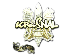 Sticker kRaSnaL (Gold) | Paris 2023 - Preço e onde comprar no CS2