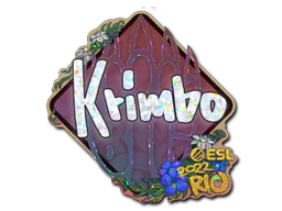 Sticker Krimbo (Glitter) | Rio 2022 - Preço e onde comprar no CS2
