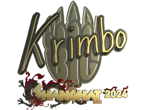 Sticker Krimbo (Gold) | Shanghai 2024 - Preço e onde comprar no CS2