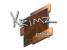 Sticker KRIMZ | Boston 2018 - Preço e onde comprar no CS2