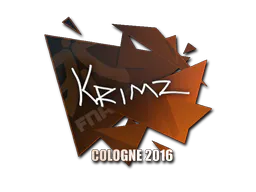 Sticker KRIMZ | Cologne 2016 - Preço e onde comprar no CS2