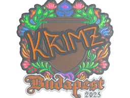 Sticker KRIMZ (Embroidered) | Budapest 2025 - Preço e onde comprar no CS2