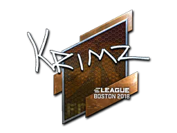 Sticker KRIMZ (Foil) | Boston 2018 - Preço e onde comprar no CS2