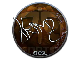 Sticker KRIMZ (Foil) | Katowice 2019 - Preço e onde comprar no CS2