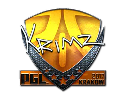Sticker KRIMZ (Foil) | Krakow 2017 - Preço e onde comprar no CS2