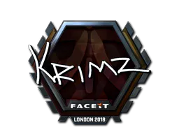 Sticker KRIMZ (Foil) | London 2018 - Preço e onde comprar no CS2