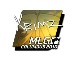 Sticker KRIMZ (Foil) | MLG Columbus 2016 - Preço e onde comprar no CS2
