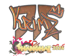 Sticker KRIMZ (Glitter) | Shanghai 2024 - Preço e onde comprar no CS2