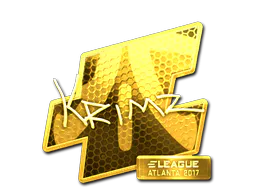 Sticker KRIMZ (Gold) | Atlanta 2017 - Preço e onde comprar no CS2