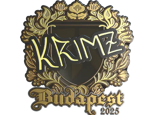Sticker KRIMZ (Gold) | Budapest 2025 - Preço e onde comprar no CS2