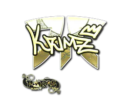 Sticker KRIMZ (Gold) | Paris 2023 - Preço e onde comprar no CS2
