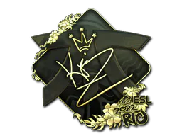 Sticker KRIMZ (Gold) | Rio 2022 - Preço e onde comprar no CS2