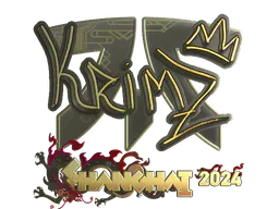 Sticker KRIMZ (Gold) | Shanghai 2024 - Preço e onde comprar no CS2