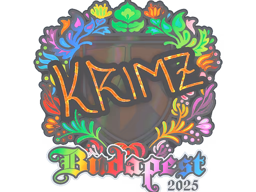 Sticker KRIMZ (Holo) | Budapest 2025 - Preço e onde comprar no CS2