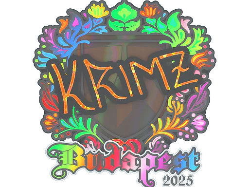Sticker KRIMZ (Holo) | Budapest 2025 - Preço e onde comprar no CS2