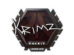 Sticker KRIMZ | London 2018 - Preço e onde comprar no CS2