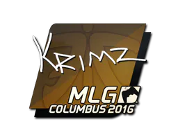 Sticker KRIMZ | MLG Columbus 2016 - Preço e onde comprar no CS2