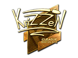 Sticker KrizzeN (Gold) | Boston 2018 - Preço e onde comprar no CS2
