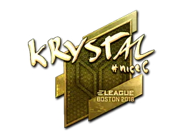 Sticker kRYSTAL (Gold) | Boston 2018 - Preço e onde comprar no CS2