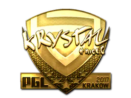 Sticker kRYSTAL (Gold) | Krakow 2017 - Preço e onde comprar no CS2