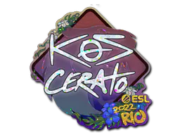 Sticker KSCERATO (Glitter) | Rio 2022 - Preço e onde comprar no CS2