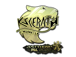 Sticker KSCERATO (Gold) | Antwerp 2022 - Preço e onde comprar no CS2