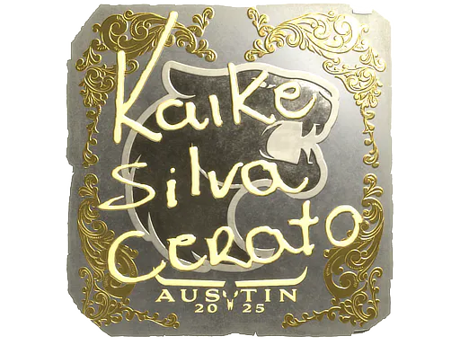 Sticker KSCERATO (Gold) | Austin 2025 - Preço e onde comprar no CS2